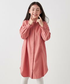 SHIPS / シップス ロング・マキシ丈ワンピース | SHIPS any:〈洗濯機可能〉ウォーム ネル/コーデュロイ シャツ ワンピース <KIDS>