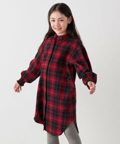 SHIPS / シップス ロング・マキシ丈ワンピース | SHIPS any:〈洗濯機可能〉ウォーム ネル/コーデュロイ シャツ ワンピース <KIDS>