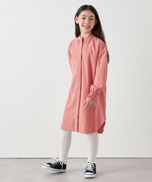 SHIPS / シップス ロング・マキシ丈ワンピース | SHIPS any:〈洗濯機可能〉ウォーム ネル/コーデュロイ シャツ ワンピース <KIDS> | 詳細2