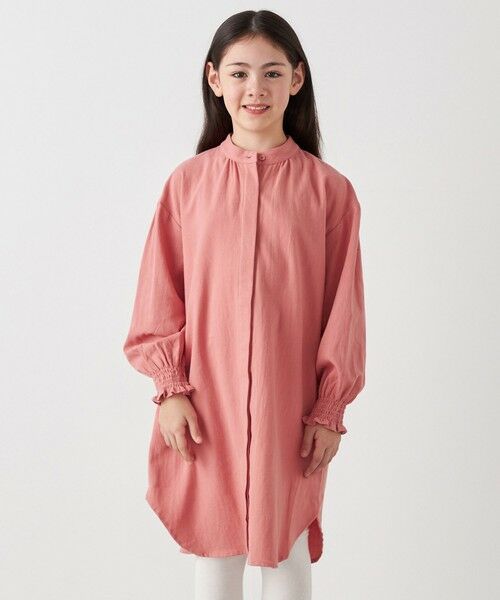 SHIPS / シップス ロング・マキシ丈ワンピース | SHIPS any:〈洗濯機可能〉ウォーム ネル/コーデュロイ シャツ ワンピース <KIDS> | 詳細3