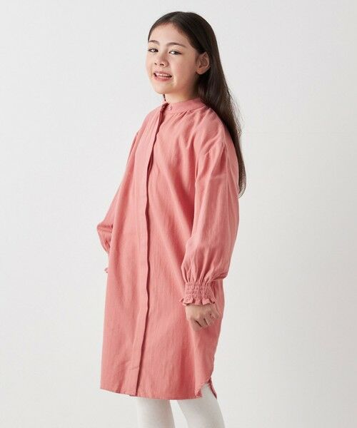 SHIPS / シップス ロング・マキシ丈ワンピース | SHIPS any:〈洗濯機可能〉ウォーム ネル/コーデュロイ シャツ ワンピース <KIDS> | 詳細4