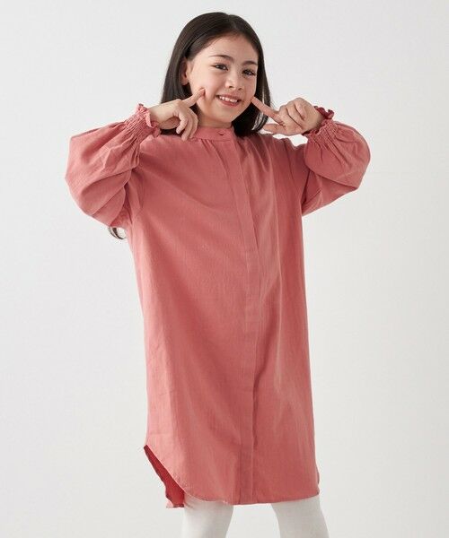 SHIPS / シップス ロング・マキシ丈ワンピース | SHIPS any:〈洗濯機可能〉ウォーム ネル/コーデュロイ シャツ ワンピース <KIDS> | 詳細5