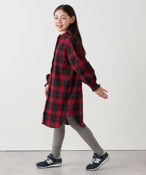 SHIPS / シップス ロング・マキシ丈ワンピース | SHIPS any:〈洗濯機可能〉ウォーム ネル/コーデュロイ シャツ ワンピース <KIDS> | 詳細17