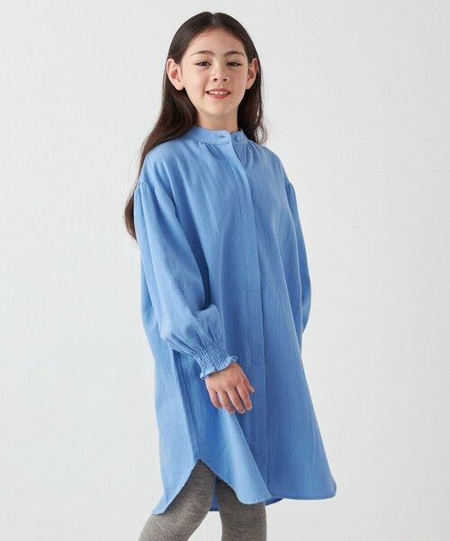 SHIPS / シップス ロング・マキシ丈ワンピース | SHIPS any:〈洗濯機可能〉ウォーム ネル/コーデュロイ シャツ ワンピース <KIDS> | 詳細27