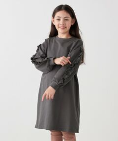 SHIPS / シップス ロング・マキシ丈ワンピース | SHIPS any:〈洗濯機可能〉デザイン フリル ワンピース <KIDS>