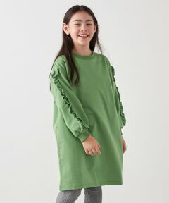 SHIPS / シップス ロング・マキシ丈ワンピース | SHIPS any:〈洗濯機可能〉デザイン フリル ワンピース <KIDS>
