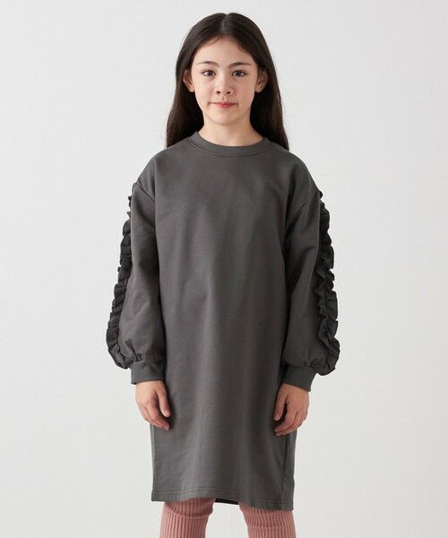 SHIPS / シップス ロング・マキシ丈ワンピース | SHIPS any:〈洗濯機可能〉デザイン フリル ワンピース <KIDS> | 詳細3