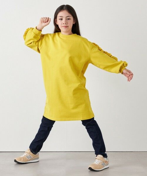 SHIPS / シップス ロング・マキシ丈ワンピース | SHIPS any:〈洗濯機可能〉デザイン フリル ワンピース <KIDS> | 詳細8