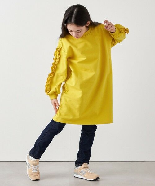 SHIPS / シップス ロング・マキシ丈ワンピース | SHIPS any:〈洗濯機可能〉デザイン フリル ワンピース <KIDS> | 詳細9