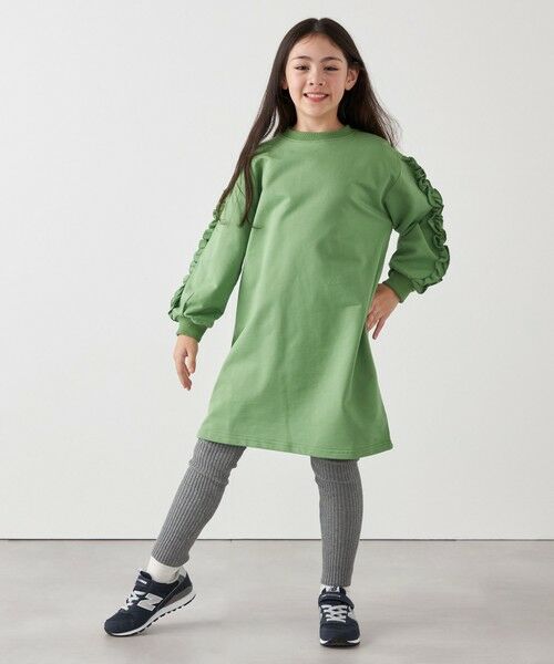 SHIPS / シップス ロング・マキシ丈ワンピース | SHIPS any:〈洗濯機可能〉デザイン フリル ワンピース <KIDS> | 詳細15