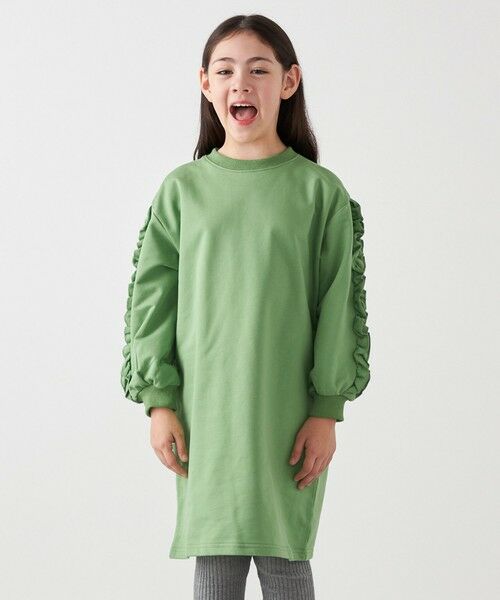 SHIPS / シップス ロング・マキシ丈ワンピース | SHIPS any:〈洗濯機可能〉デザイン フリル ワンピース <KIDS> | 詳細17