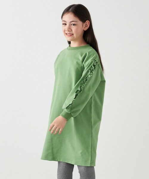 SHIPS / シップス ロング・マキシ丈ワンピース | SHIPS any:〈洗濯機可能〉デザイン フリル ワンピース <KIDS> | 詳細18