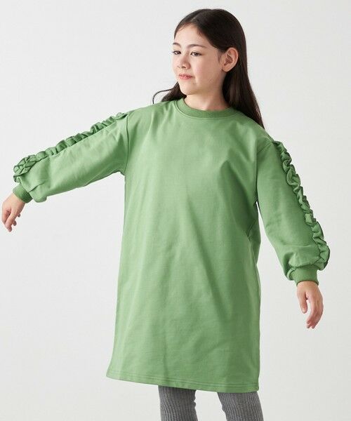 SHIPS / シップス ロング・マキシ丈ワンピース | SHIPS any:〈洗濯機可能〉デザイン フリル ワンピース <KIDS> | 詳細19