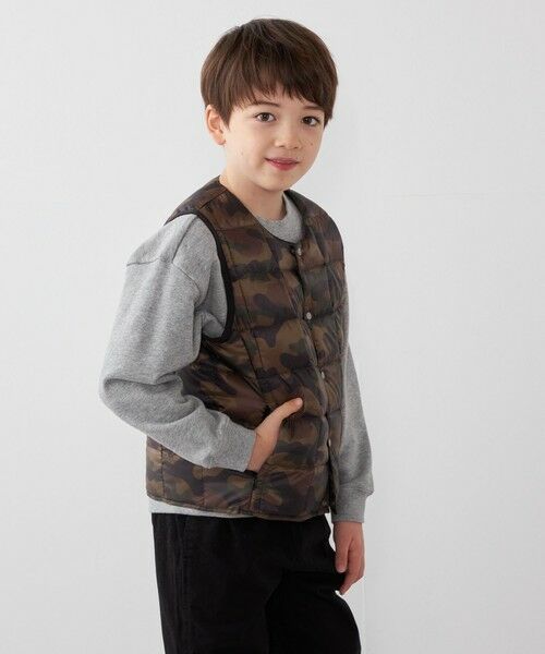 SHIPS / シップス ダウンジャケット・ベスト | TAION:〈手洗い可能〉クルーネック インナー ダウン ベスト <KIDS> | 詳細12