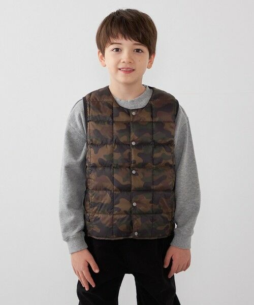 SHIPS / シップス ダウンジャケット・ベスト | TAION:〈手洗い可能〉クルーネック インナー ダウン ベスト <KIDS> | 詳細10