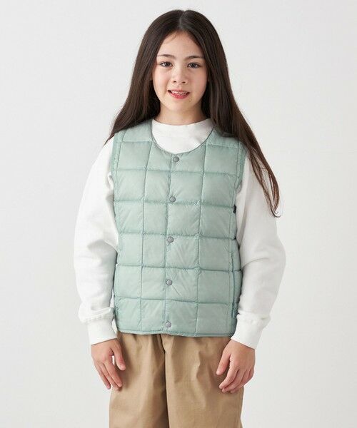 SHIPS / シップス ダウンジャケット・ベスト | TAION:〈手洗い可能〉クルーネック インナー ダウン ベスト <KIDS> | 詳細17