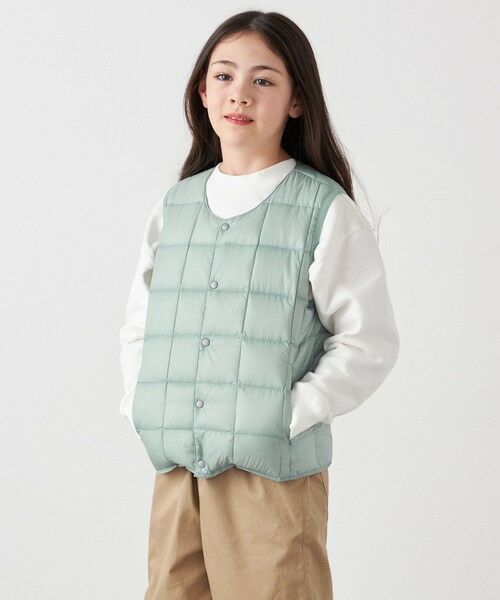 SHIPS / シップス ダウンジャケット・ベスト | TAION:〈手洗い可能〉クルーネック インナー ダウン ベスト <KIDS> | 詳細18