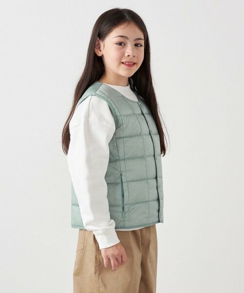 SHIPS / シップス ダウンジャケット・ベスト | TAION:〈手洗い可能〉クルーネック インナー ダウン ベスト <KIDS> | 詳細19