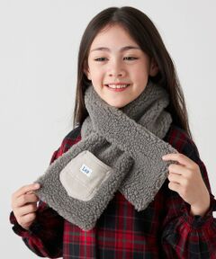 SHIPS / シップス マフラー・ショール・スヌード・ストール | Lee:〈手洗い可能〉ボア キルティング リバーシブル ポケット マフラー <KIDS>
