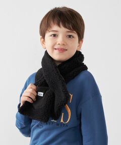 SHIPS / シップス マフラー・ショール・スヌード・ストール | Lee:〈手洗い可能〉ボア キルティング リバーシブル ポケット マフラー <KIDS>