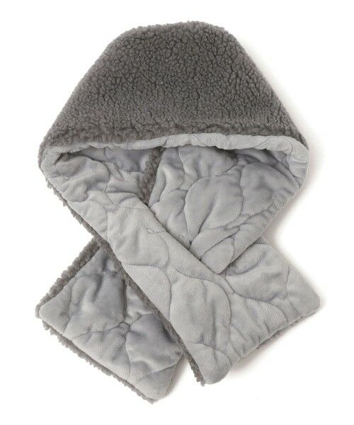 SHIPS / シップス マフラー・ショール・スヌード・ストール | Lee:〈手洗い可能〉ボア キルティング リバーシブル ポケット マフラー <KIDS> | 詳細6