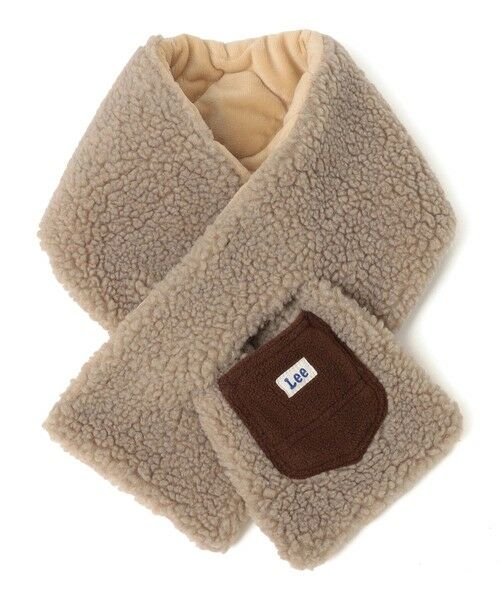 SHIPS / シップス マフラー・ショール・スヌード・ストール | Lee:〈手洗い可能〉ボア キルティング リバーシブル ポケット マフラー <KIDS> | 詳細20
