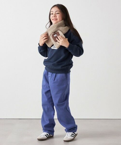 SHIPS / シップス マフラー・ショール・スヌード・ストール | Lee:〈手洗い可能〉ボア キルティング リバーシブル ポケット マフラー <KIDS> | 詳細16