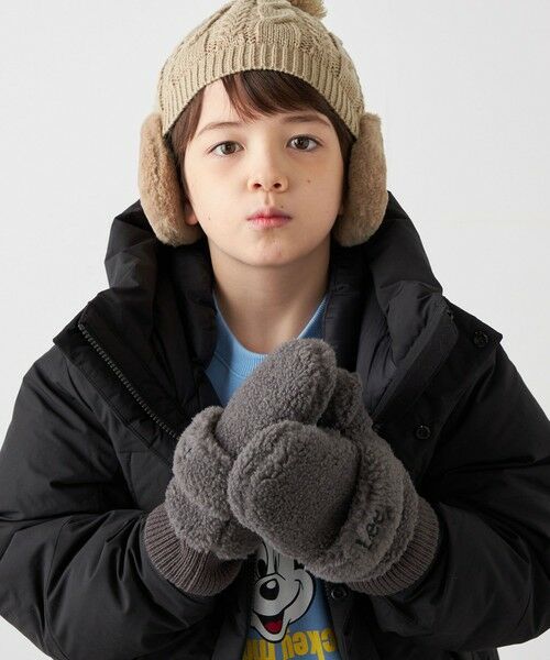 SHIPS / シップス 手袋 | Lee:  2WAY ボア ミトン グローブ <KIDS> | 詳細1