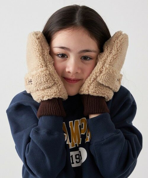 SHIPS / シップス 手袋 | Lee:  2WAY ボア ミトン グローブ <KIDS> | 詳細5