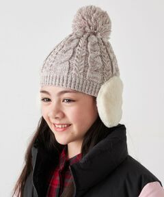 SHIPS / シップス ニットキャップ | SHIPS any: ポンポン イヤーマフ ニット キャップ<KIDS>◆