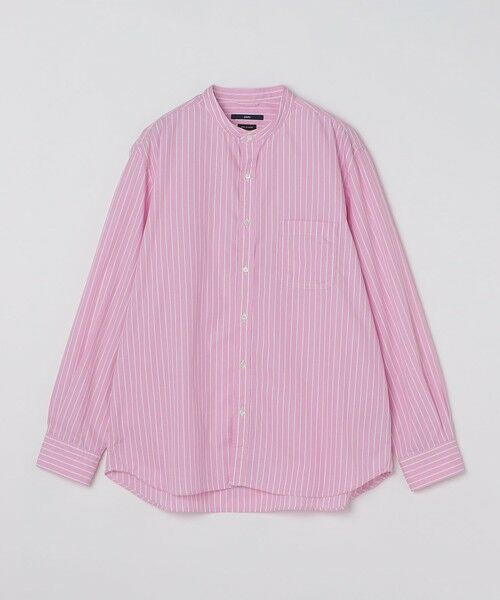 SHIPS / シップス シャツ・ブラウス | SHIPS: バンドカラー ブロード シャツ ロングスリーブ（ピンク）