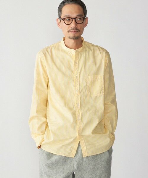 SHIPS / シップス シャツ・ブラウス | SHIPS: バンドカラー ブロード シャツ ロングスリーブ | 詳細8