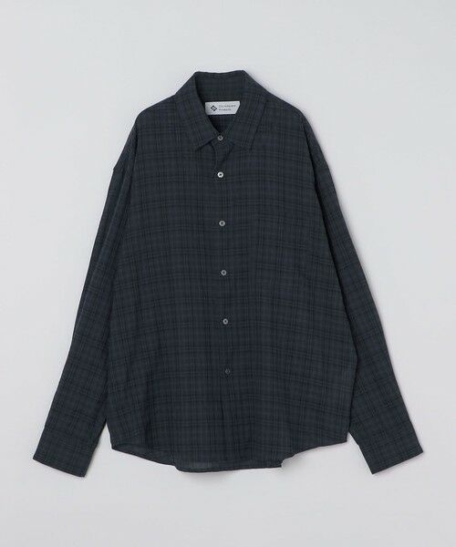 SHIPS / シップス シャツ・ブラウス | City Ambient Products: レギュラー ボイル チェック ロング スリーブ シャツ（ネイビー）