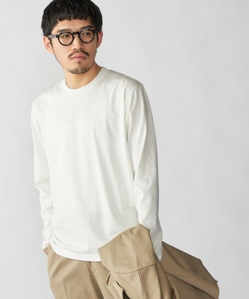 SHIPS / シップス Tシャツ | 【WEB限定】SHIPS:〈手洗い可能/抗菌/防臭〉シルケット ビズ クルーネック ロングスリーブ | 詳細2