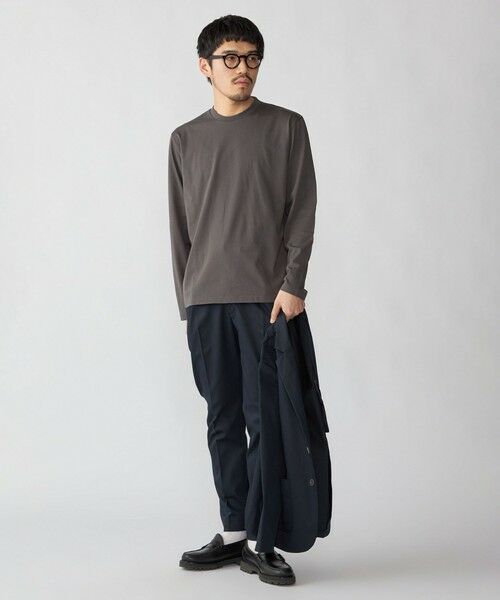 SHIPS / シップス Tシャツ | 【WEB限定】SHIPS:〈手洗い可能/抗菌/防臭〉シルケット ビズ クルーネック ロングスリーブ | 詳細10