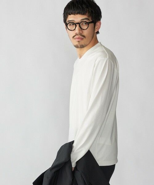 SHIPS / シップス Tシャツ | 【WEB限定】SHIPS:〈手洗い可能/抗菌/防臭〉シルケット ビズ Vネック ロングスリーブ | 詳細10