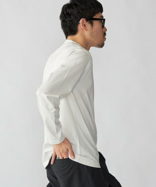 SHIPS / シップス Tシャツ | 【WEB限定】SHIPS:〈手洗い可能/抗菌/防臭〉シルケット ビズ Vネック ロングスリーブ | 詳細12