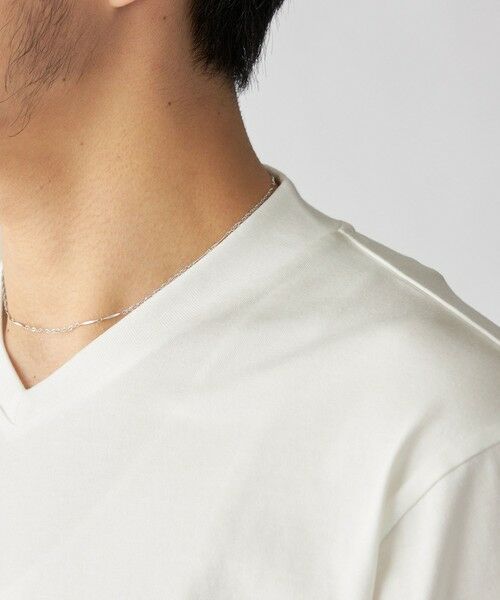 SHIPS / シップス Tシャツ | 【WEB限定】SHIPS:〈手洗い可能/抗菌/防臭〉シルケット ビズ Vネック ロングスリーブ | 詳細14