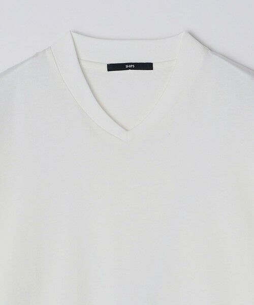 SHIPS / シップス Tシャツ | 【WEB限定】SHIPS:〈手洗い可能/抗菌/防臭〉シルケット ビズ Vネック ロングスリーブ | 詳細16
