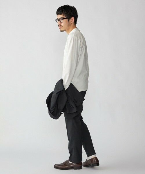 SHIPS / シップス Tシャツ | 【WEB限定】SHIPS:〈手洗い可能/抗菌/防臭〉シルケット ビズ Vネック ロングスリーブ | 詳細2