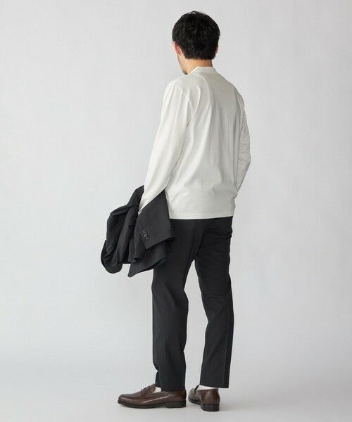 SHIPS / シップス Tシャツ | 【WEB限定】SHIPS:〈手洗い可能/抗菌/防臭〉シルケット ビズ Vネック ロングスリーブ | 詳細3