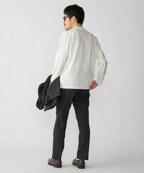 SHIPS / シップス Tシャツ | 【WEB限定】SHIPS:〈手洗い可能/抗菌/防臭〉シルケット ビズ Vネック ロングスリーブ | 詳細4