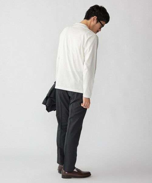 SHIPS / シップス Tシャツ | 【WEB限定】SHIPS:〈手洗い可能/抗菌/防臭〉シルケット ビズ Vネック ロングスリーブ | 詳細5