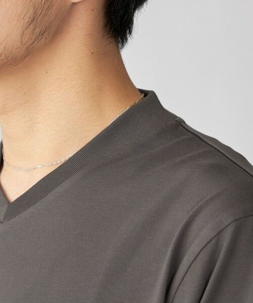 SHIPS / シップス Tシャツ | 【WEB限定】SHIPS:〈手洗い可能/抗菌/防臭〉シルケット ビズ Vネック ロングスリーブ | 詳細23