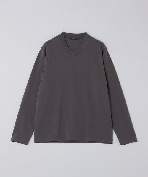 SHIPS / シップス Tシャツ | 【WEB限定】SHIPS:〈手洗い可能/抗菌/防臭〉シルケット ビズ Vネック ロングスリーブ | 詳細24