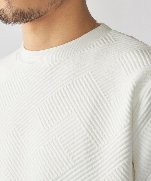 SHIPS / シップス Tシャツ | SHIPS: 膨れジャカード ロングスリーブ | 詳細3