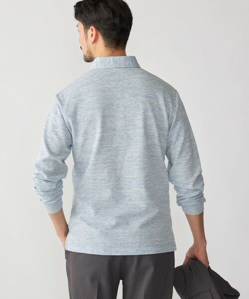 SHIPS / シップス ポロシャツ | 【WEB限定】SHIPS: リネンミックス カラーネップ ボタンダウン ロングスリーブ ポロシャツ | 詳細13