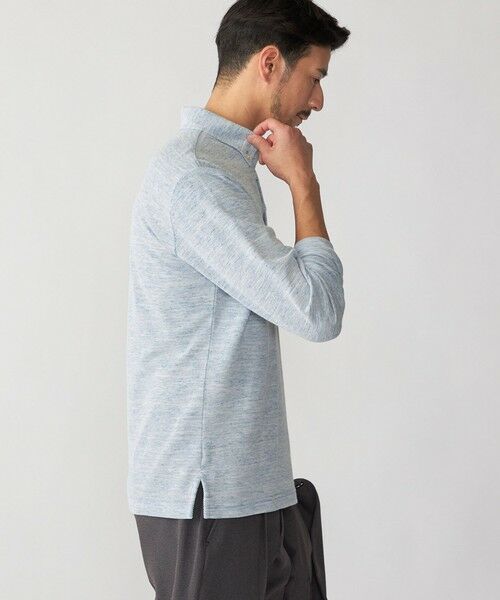 SHIPS / シップス ポロシャツ | 【WEB限定】SHIPS: リネンミックス カラーネップ ボタンダウン ロングスリーブ ポロシャツ | 詳細14