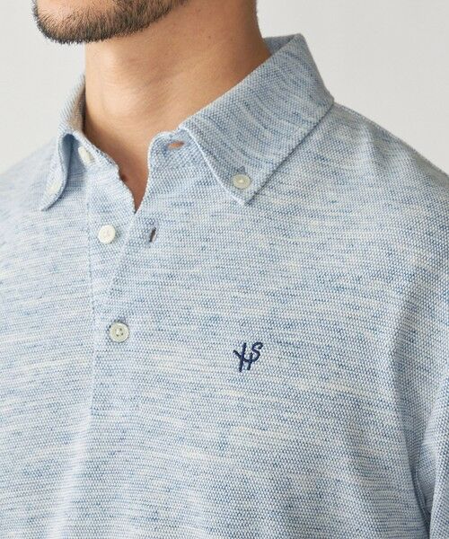 SHIPS / シップス ポロシャツ | 【WEB限定】SHIPS: リネンミックス カラーネップ ボタンダウン ロングスリーブ ポロシャツ | 詳細16
