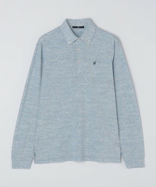 SHIPS / シップス ポロシャツ | 【WEB限定】SHIPS: リネンミックス カラーネップ ボタンダウン ロングスリーブ ポロシャツ | 詳細17